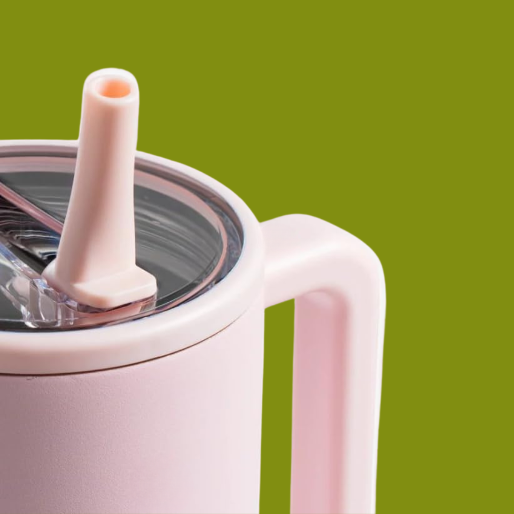 Pink Large Capacity Insulated Stainless Steel Traveler Water Bottle