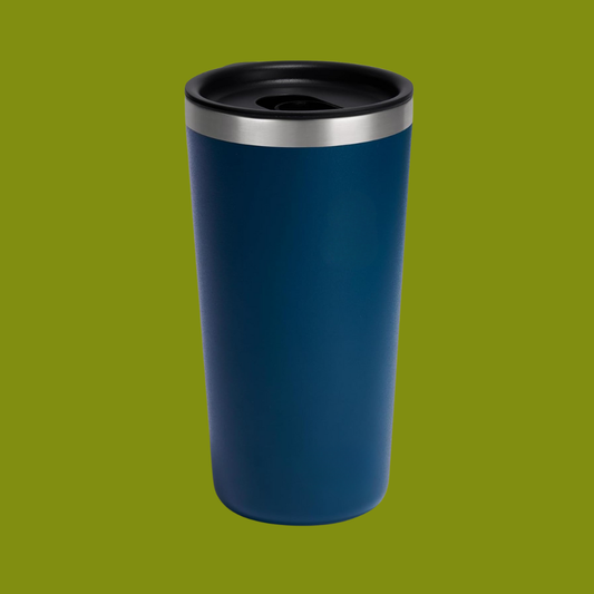 Navy Professional Workspace Sleek Office Stainless Steel Coffee Cup