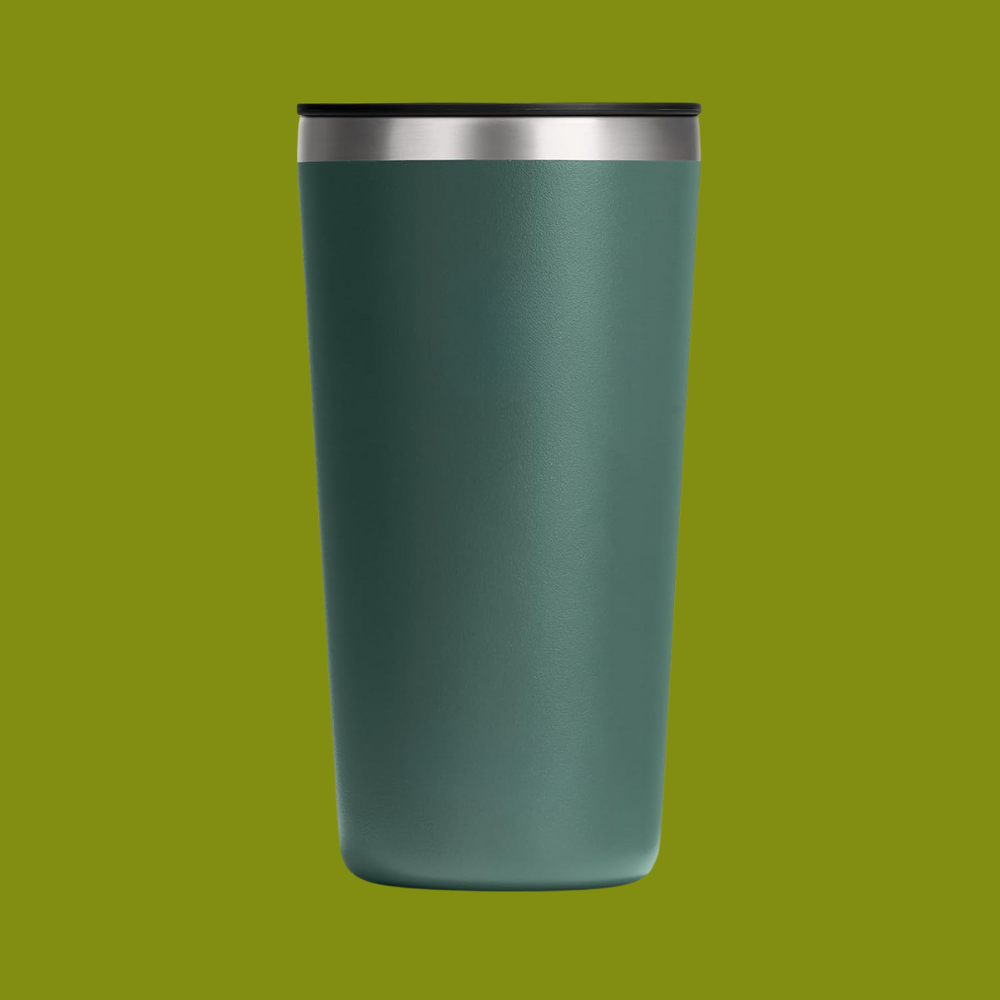Dark Green Rugged Outdoor Travel Stainless Steel Coffee Cup