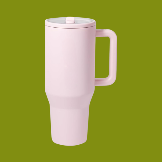 Pink Large Capacity Insulated Stainless Steel Traveler Water Bottle